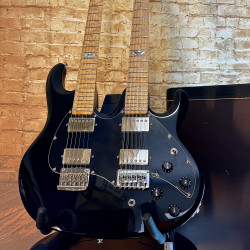 Music Man Silhouette BFR Double Neck Black (Doppio Manico:12 corde e 6 corde)